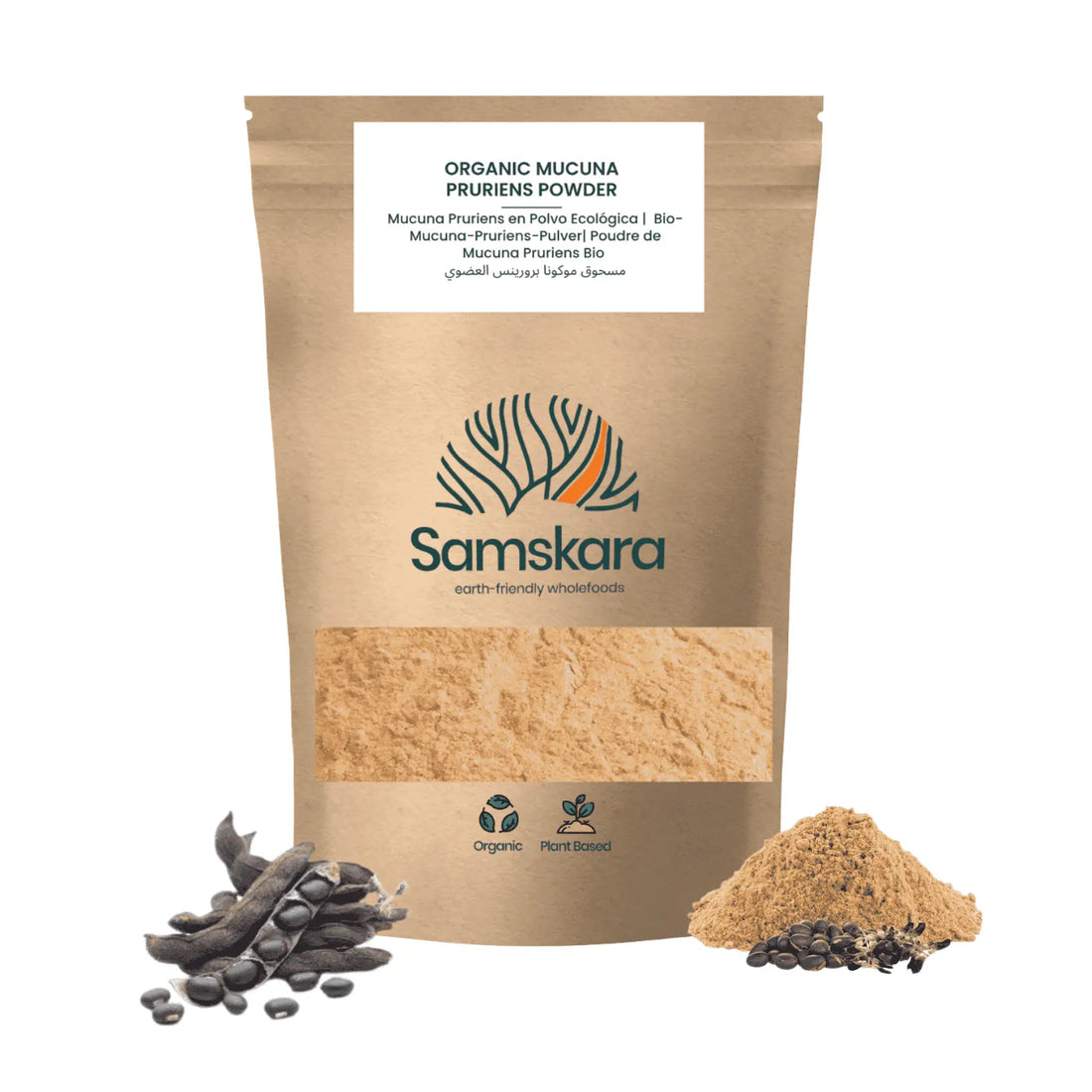 Mucuna Pruriens en polvo ecológica Samskara Tribe 250 g