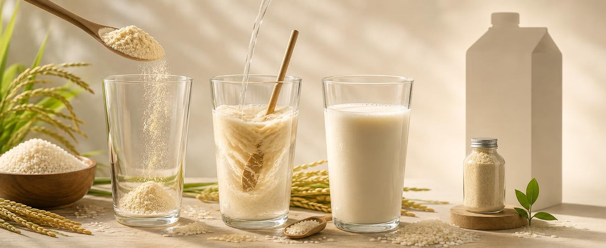 Leche vegetal en polvo frente al brik: se conserva meses y preparas solo lo que necesitas