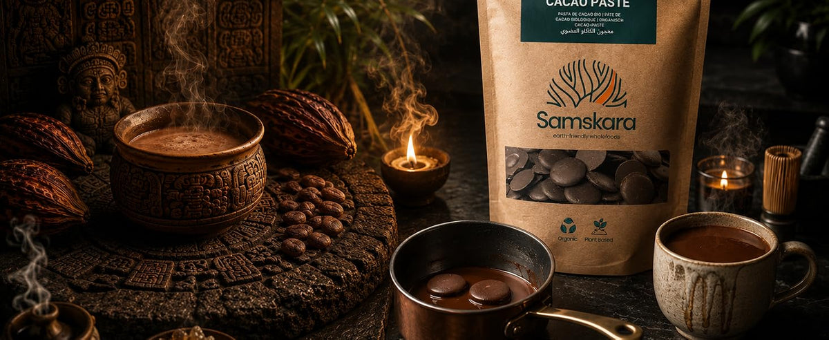 Theobroma, la planta sagrada del cacao: origen ceremonial de la pasta de cacao