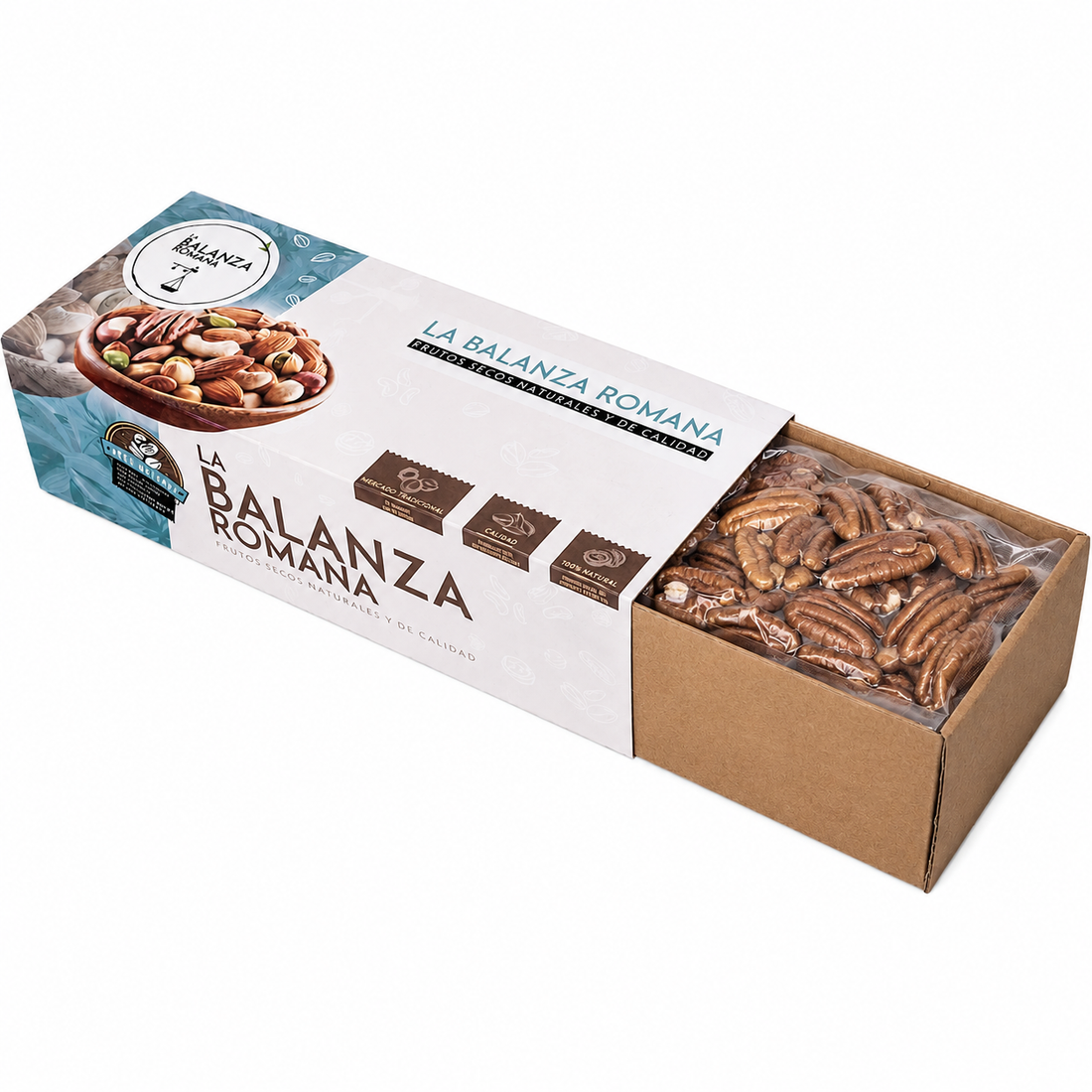 Mitades de Nuez Pecana Mantecosa - Envasadas al Vacío