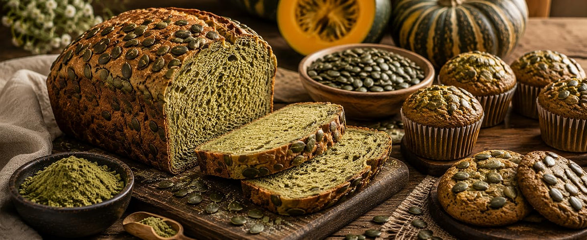 Pan de semillas con proteína de pepita de calabaza