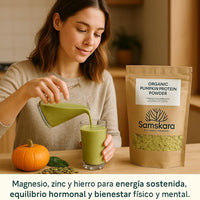 Proteína de Calabaza BIO | Varía tu Proteína Vegetal con Sabor Tostado | Con Magnesio y Zinc Naturales | Samskara