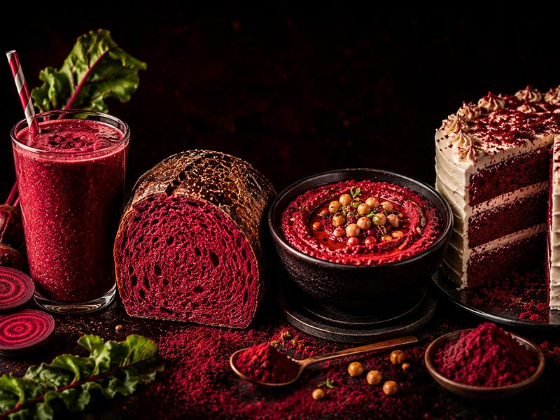 Remolacha en polvo como colorante natural para red velvet, pan, batidos y hummus