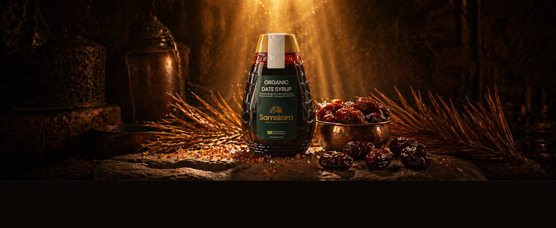 Sirope de Dátil BIO – 500 g | Endulza con Sabor a Caramelo Natural | Alternativa al Azúcar Refinado | Samskara