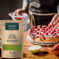 Hojas de Estevia Molidas BIO | Endulza Infusiones con un Toque de Regaliz | Hoja Entera Cruda Molida | Samskara
